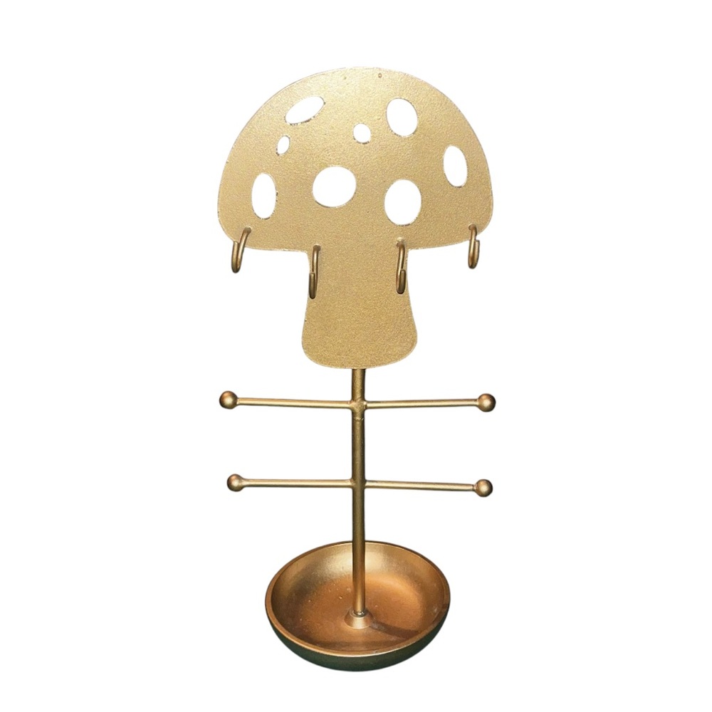 Mushroom Jewelry Holder - Mushroom Stand - Mushroom Decor - Practical